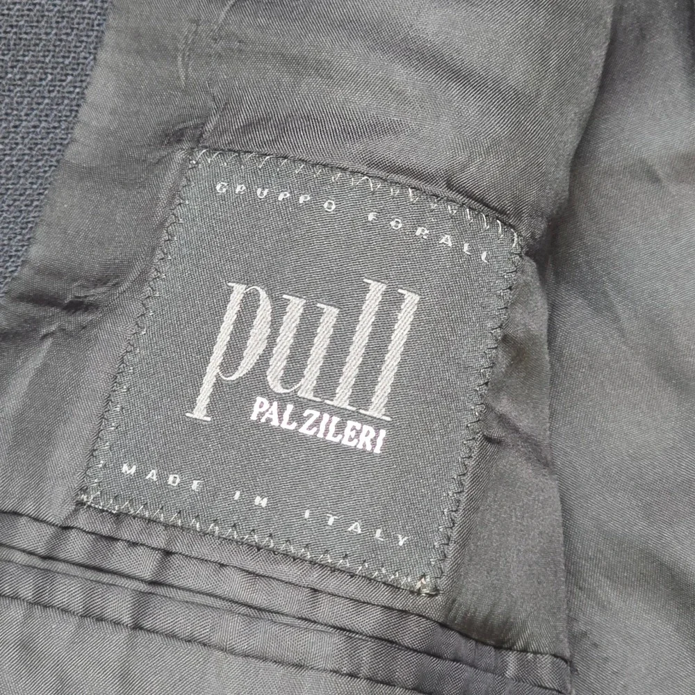 Pal Zileri Pull Mens 44R Blazer IT 54 Wool Blend 3 Button Sport Coat Black Italy